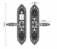 Khóa biệt thự Demax EL350 ROSE GOLD WIFI