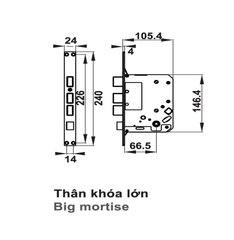 Khóa cửa điện tử Hafele EL7000 - TC 912.05.496, 912.05.495
