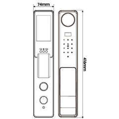 Khóa cửa gỗ Kassler KL-809 CNC COPPER