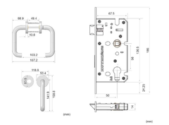 Khóa tay nắm phân thể Huy Hoàng SS 5838 TNPTSS5838