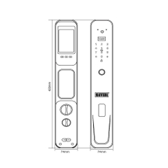 Khóa cửa gỗ Giovani GSL-231B