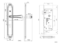 Khóa tay nắm Huy Hoàng HC 8561 ĐẠI PVD