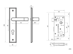 Khóa tay nắm phân thể Huy Hoàng SS 5810 TNSS5810-ABC