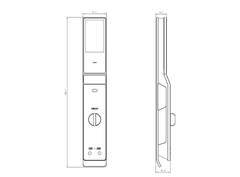 Khóa cửa gỗ Hexa P100M-PROMAX