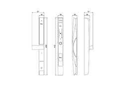Khóa cửa nhôm Demax EL-C905 SB ID WIFI