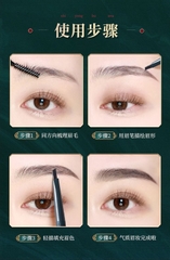 Chì kẻ lông mày Lameila 2 đầu (hộp hình quạt xanh rêu) - 0.1g