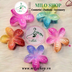 Kẹp tóc hoa sứ size to 8cm nhiều màu