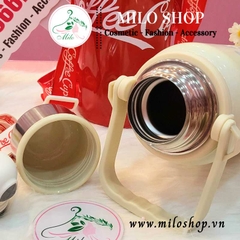 Bình giữ nhiệt có quai xách và dây đeo Coffee Cup - 1200ml (màu trắng + đỏ)