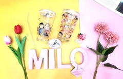 Ly thủy tinh hình bé gái chữ so cute 450ml (ly có chia vạch)