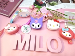 Móc khóa ví đựng tiền xu, thẻ hình hoạt hình cute