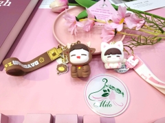 Móc khóa hình cừu con cute kèm dây đeo chữ Day dream