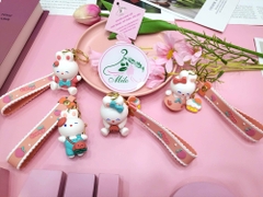 Móc khóa Thỏ kèm dây đeo chữ Good