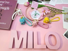 Móc khóa hình thú cute kiểu đan len (khủng long, heo, thỏ, vịt)