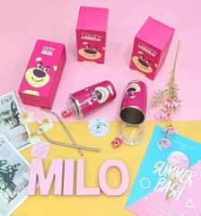 Ly giữ nhiệt gấu dâu Lotso full charm gấu - Pop Coffee Tumbler 450ml