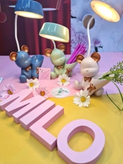 Đèn ngủ để bàn hình gấu Bearbrick có ống cắm bút