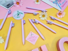 Bút bi thỏ màu tím cute