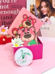 Túi xách đeo chéo mini hình gấu Lotso kèm hộp xinh xắn