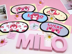Bịt mắt ngủ dạng khô gấu dâu Lotso - Shui zhi lian