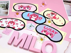 Bịt mắt ngủ dạng khô gấu dâu Lotso - Shui zhi lian