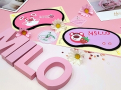 Bịt mắt ngủ dạng khô gấu dâu Lotso - Shui zhi lian