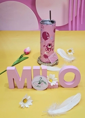 Bình giữ nhiệt hình trụ gấu dâu Lotso - 600ml