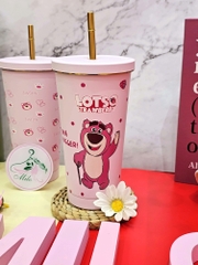 Ly giữ nhiệt gấu dâu Lotso - 750ml (Thái Lan)