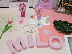 Quạt cầm tay gấu dâu Lotso - Mini Handheld Fan (kèm sạc USB + dây móc đeo)