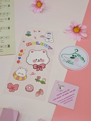 Sticker hoạt hình cute (miếng trong)