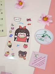 Sticker hoạt hình cute (miếng trong)