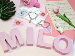 Lắc tay hợp kim cao cấp phối charm gấu bear cute