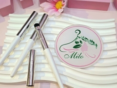 Cọ trang điểm môi lông mềm không nhòe có nắp đậy (màu trắng)