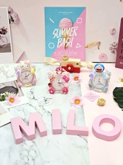 Đồng hồ gấu dâu Lotso - Crystal Alarm Clock (kèm sticker)