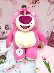 Gấu bông dâu tây Lotso (gấu ngồi hồng) - 60cm