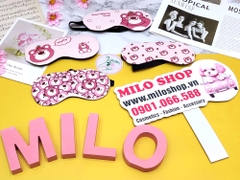 Bịt mắt ngủ gấu dâu Lotso có gel làm mát