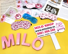 Bịt mắt ngủ gấu dâu Lotso có gel làm mát