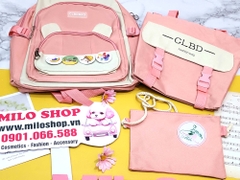 Balo Quảng Châu CLBD BAG (set gồm 5 cái) - Hồng