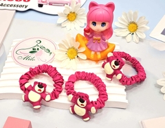 Set 2 dây cột tóc gấu dâu Lotso (màu hồng)