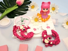 Set 2 dây cột tóc gấu dâu Lotso (màu hồng)