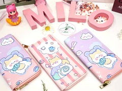Ví dài cầm tay hoạt hình cute nhiều màu