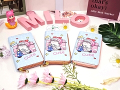 Ví dài cầm tay hoạt hình cute nhiều màu