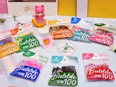 Set 100 thun cột tóc Bubble nhiều màu