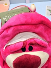 Balo lông mịn gấu dâu Lotso cao cấp (loại to)