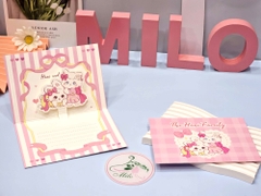 Thiệp sinh nhật 3D hình cute