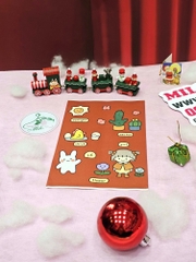 Túi giấy lụa bé gái thắt bím cute (14.5cm x 21cm)