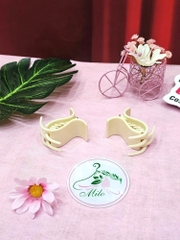 Kẹp cua 5 răng tone màu trà sữa