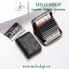Ví ngắn cầm tay gấu Bear cầm tay mini cao cấp