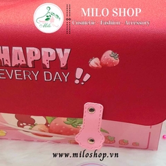 Hộp quà gấu dâu Happy every day (size 30cmx20cmx15cm)