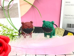 Móc khóa hình cún con cute mix màu