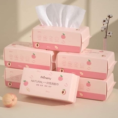 Khăn giấy khô tẩy trang dạng rút Animerry Natural (Peach)