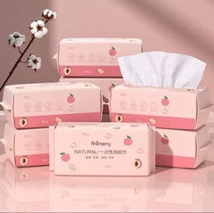 Khăn giấy khô tẩy trang dạng rút Animerry Natural (Peach)